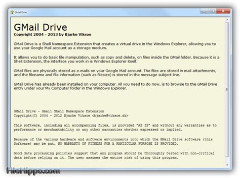 GMail Drive for Windows